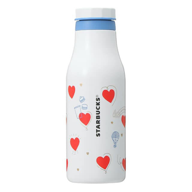 新品・未使用✨スタババレンタイン限定品❣️2022ステンレスロゴボトル473ml