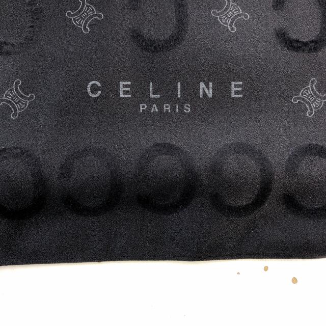 celine(セリーヌ)のCELINE マカダム ロゴ シルク ショール(40×132cm) レディースのファッション小物(マフラー/ショール)の商品写真