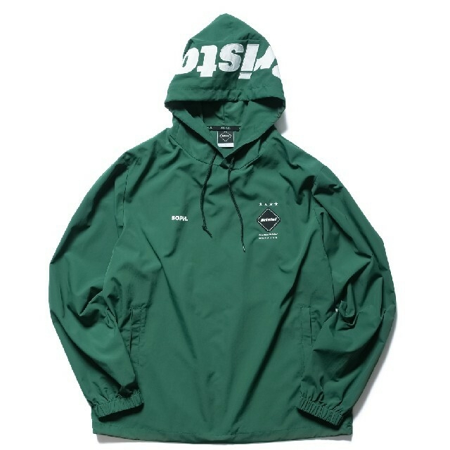 F.C.Real Bristol LOGO ANORAK GREEN XLナイロンジャケット