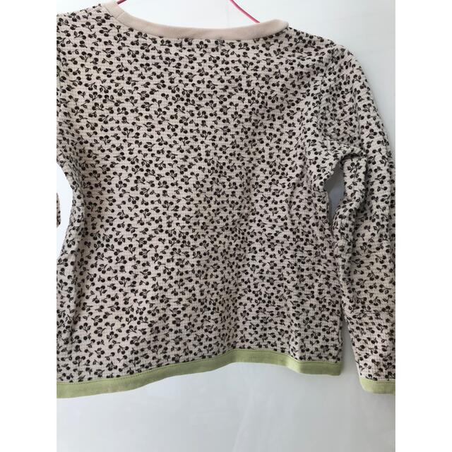 ワッフルTシャツ　長袖　120 キッズ/ベビー/マタニティのキッズ服女の子用(90cm~)(Tシャツ/カットソー)の商品写真