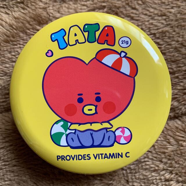 防弾少年団(BTS)(ボウダンショウネンダン)のBT21 Petit Can(プチキャン) TATA エンタメ/ホビーのおもちゃ/ぬいぐるみ(キャラクターグッズ)の商品写真