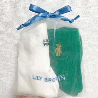 リリーブラウン(Lily Brown)の【新品・未使用】LILY BROWN ノベルティソックス(ソックス)