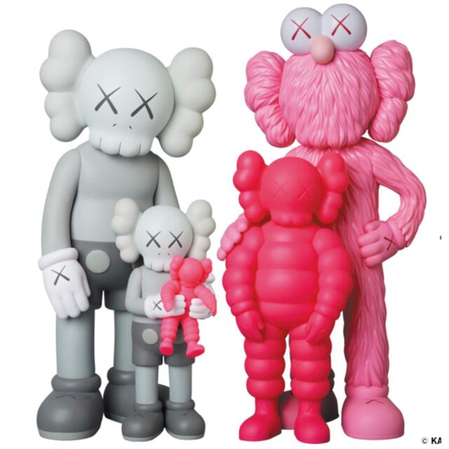 KAWS FAMILY GREY/PINK/FLUORO PINK