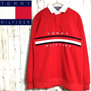 トミーヒルフィガー(TOMMY HILFIGER)の激レア　トミーヒルフィガーゴルフ　スウェット　ベロア　ラガーシャツ　デカロゴ(スウェット)