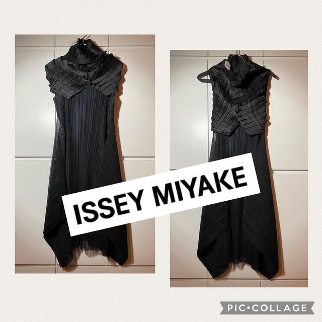 イッセイミヤケ トップス ギザギザ段々ISSEY MIYAKE プリーツプリーズ