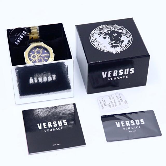 VERSUS(ヴェルサス)の【新品】VERSUS VERSACE ゴールド クロノグラフ メンズ 腕時計 メンズの時計(腕時計(アナログ))の商品写真