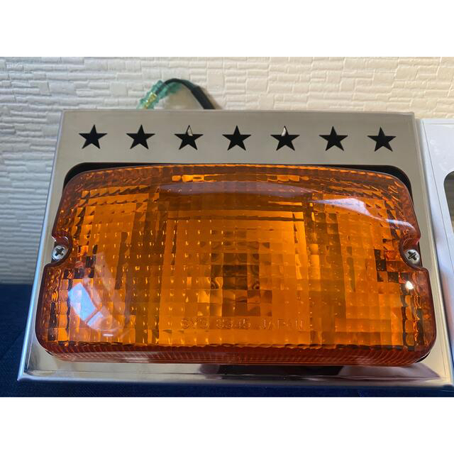 平型サイドフラッシャーカバー ステンレス鏡面 星型飾り抜き 2個セット
