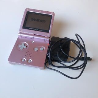 ニンテンドウ(任天堂)のNintendoゲームボーイアドバンスSPパールピンク  充電器とのセット(携帯用ゲーム機本体)