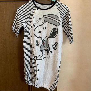 スヌーピー(SNOOPY)のスヌーピー　カバーオール　ロンパース　(カバーオール)