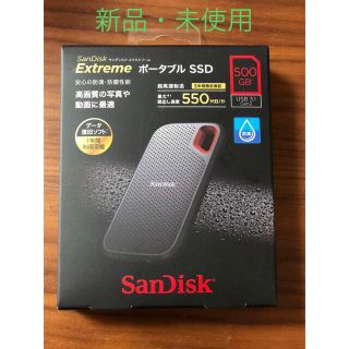 サンディスク(SanDisk)のSanDisk SDSSDE60-500G-J25 新品　未使用　保証書有(PC周辺機器)