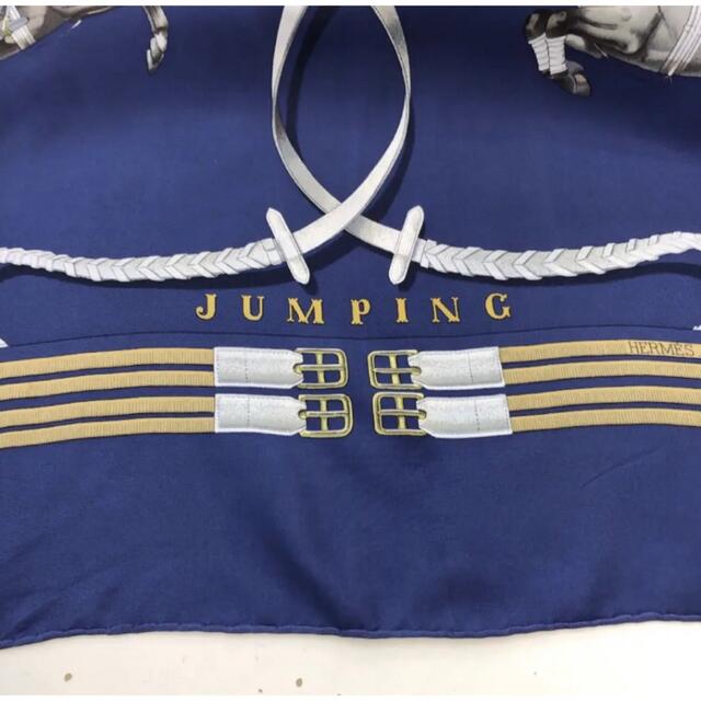 ファッション小物美品 HERMES カレ90 JUMPING LEDOUX シルク スカーフ