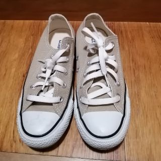 コンバース(CONVERSE)のコンバース　ベージュ　22.5(スニーカー)