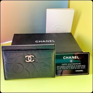 シャネル(CHANEL)のCHANEL シャネル カードケース 新品未使用品　黒(名刺入れ/定期入れ)