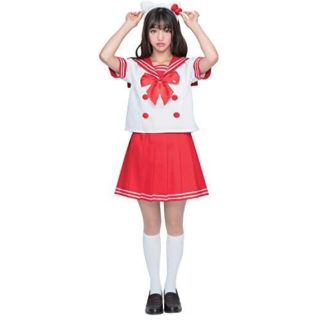 サンリオ(サンリオ)の超美品　新品　サンリオ　コスプレ　制服　可愛い　キティちゃん　セーラー服(コスプレ)