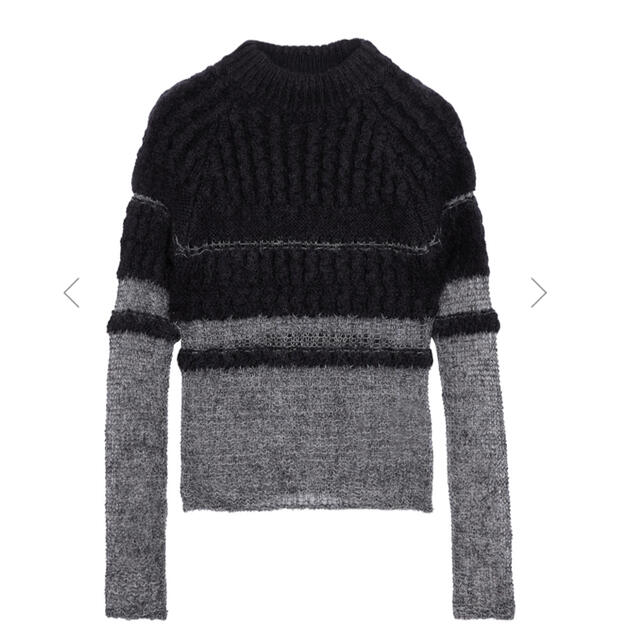 アメリヴィンテージBUMPY SHEER DOCKING KNIT レディース トップス