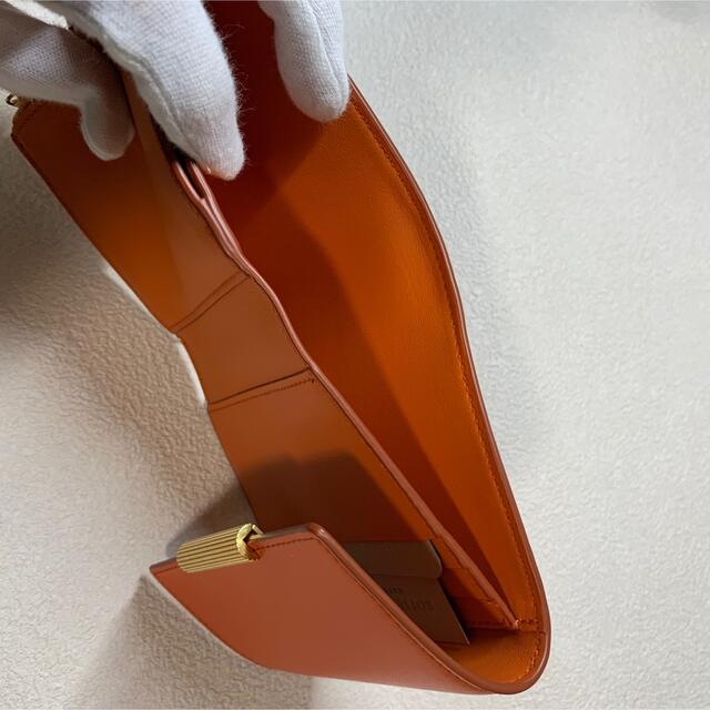 Bottega Veneta - 【新品】ボッテガヴェネタ 3つ折り財布 オレンジ 未