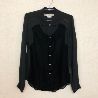 コムデギャルソン(COMME des GARCONS)のcomme des garçon シフォン丸襟ブラウス(シャツ/ブラウス(長袖/七分))