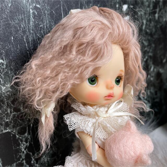 blythe _wm-597サーモンベージュ三つ編み⭐️チベットラムウィッグ