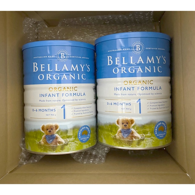 ベラミーズ(Bellamy's Organic)ステップ1 粉ミルク2缶セット乳製品大豆