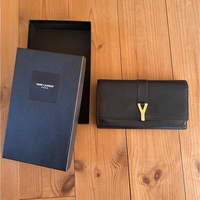 Saint Laurent(サンローラン)のサンローラン　長財布　ブラック レディースのファッション小物(財布)の商品写真