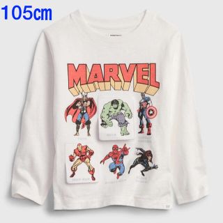 ベビーギャップ(babyGAP)の『新品』babyGap×MARVEL 長袖Tシャツ 105㎝(Tシャツ/カットソー)