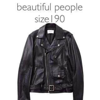 ビューティフルピープル(beautiful people)の美品 size190 vintage leather riders jacket(ライダースジャケット)