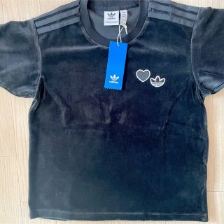 アディダス(adidas)の●新品● Mサイズアディダス●ベロアTシャツ● 24時間以内配送(Tシャツ(半袖/袖なし))