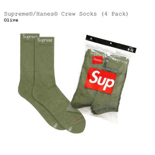 シュプリーム(Supreme)のsupreme crew socks olive(ソックス)