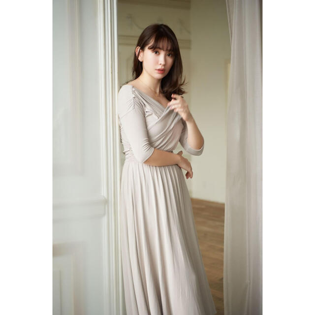 Her lip to(ハーリップトゥ)のHer lip to Cache Coeur Jersey Long Dress レディースのワンピース(ロングワンピース/マキシワンピース)の商品写真