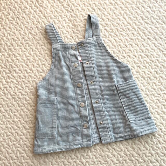 ZARA KIDS(ザラキッズ)のZARA【86cm（12-18month）コーデュロイ ジャンパースカート】 キッズ/ベビー/マタニティのベビー服(~85cm)(ワンピース)の商品写真