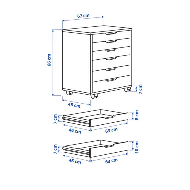 専用　IKEA ALEX 引出ユニット　チェスト 9