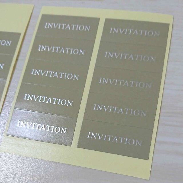 ピアリー invitationシール&封筒内紙セット ハンドメイドのウェディング(その他)の商品写真