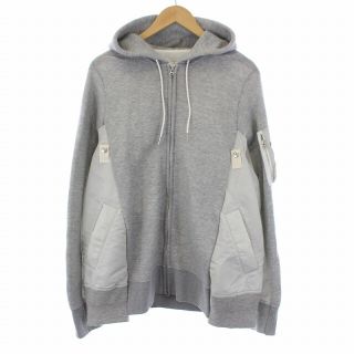 完売！sacai ZIP PARKA  ドッキングジップパーカー　黒