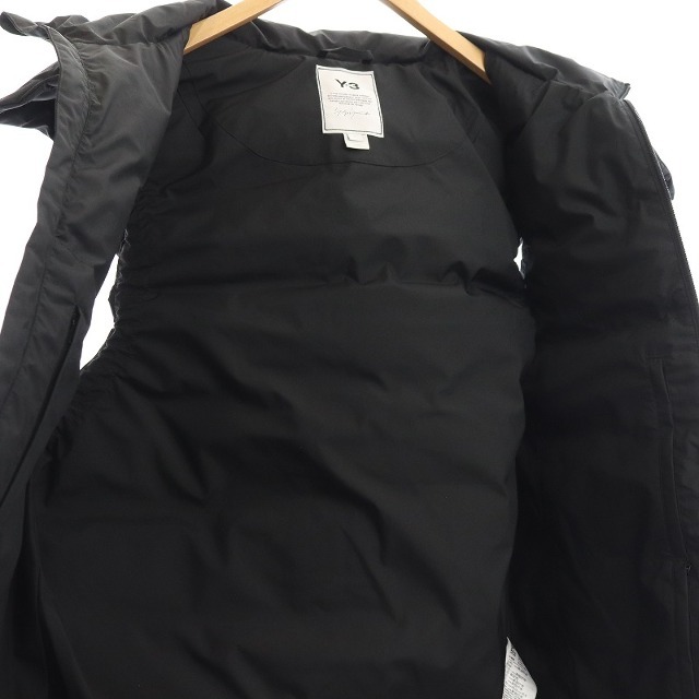 Y-3(ワイスリー)のY-3 アディダス ヨウジヤマモト ダウンベスト ジップアップ フード S 黒 メンズのジャケット/アウター(ダウンベスト)の商品写真