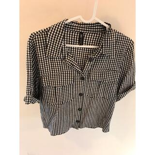 ザラ(ZARA)のZARA ギンガムチェック半袖シャツ(シャツ/ブラウス(半袖/袖なし))