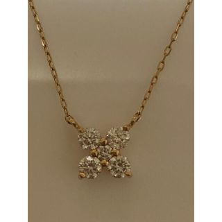 ダイヤネックレス　ピンクゴールド　0.20ct(ネックレス)