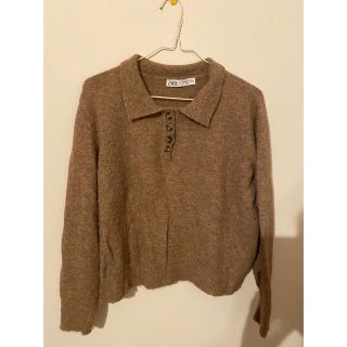 ザラ(ZARA)のZARAニットポロセーター(ニット/セーター)