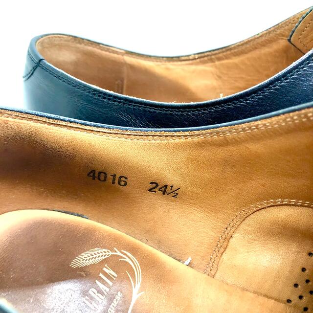 Scotch Grain スコッチグレイン 内羽根ストレートチップ 24.5cm メンズの靴/シューズ(ドレス/ビジネス)の商品写真