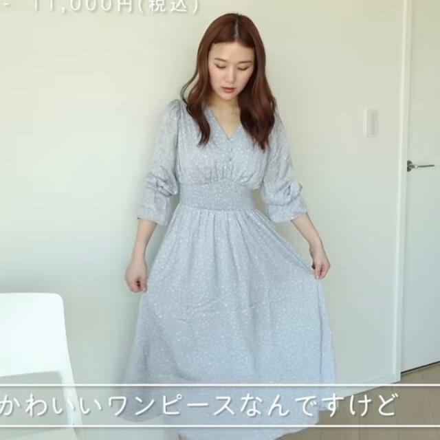 SNIDEL - スナイデル snidel ワンピース ドット柄 水色の通販 by SNIDEL - スナイデル snidel ワンピース ドット柄 水色の通販 by