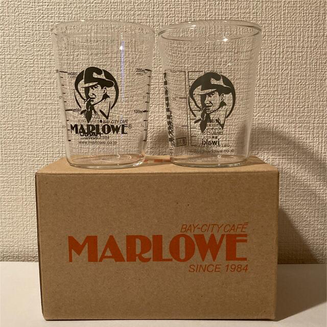 HARIO(ハリオ)のMARLOWE マーロウ　耐熱ビーカー HARIO製 2個セット インテリア/住まい/日用品のキッチン/食器(グラス/カップ)の商品写真