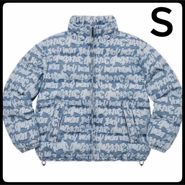 Supreme - S Fat Tip Jacquard Denim Puffer Jacket