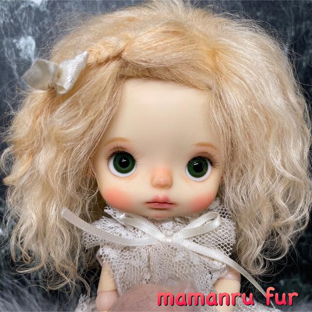 blythe _wm-600アプリコットクリーム⭐️チベットラムウィッグ