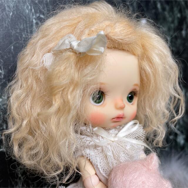 blythe _wm-600アプリコットクリーム⭐️チベットラムウィッグ