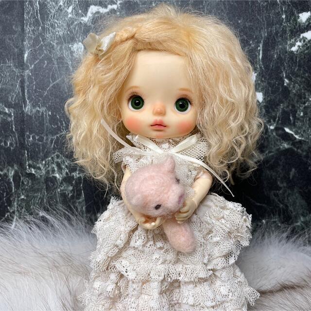 blythe _wm-600アプリコットクリーム⭐️チベットラムウィッグ