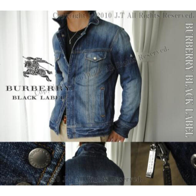 BURBERRY BLACK LABEL(バーバリーブラックレーベル)の【ジン様専用】【BURBERRY】メンズ デニムジャケット メンズのジャケット/アウター(Gジャン/デニムジャケット)の商品写真