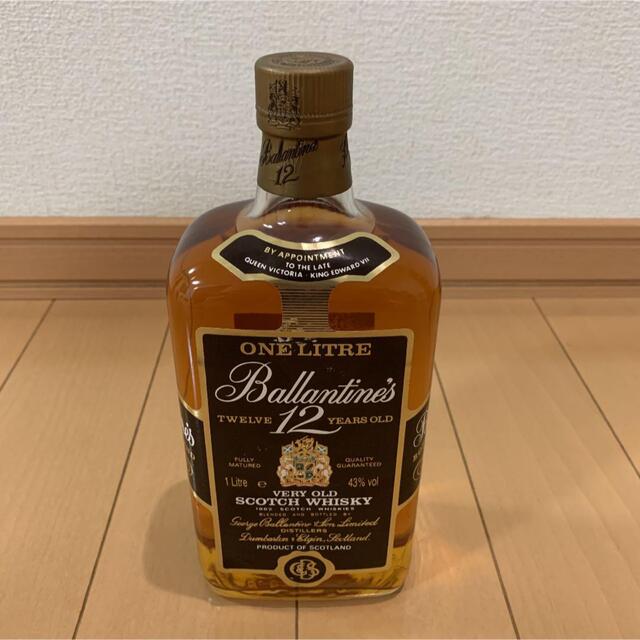 バランタイン12年 ベリーオールドスコッチウィスキー 1リットル【古酒