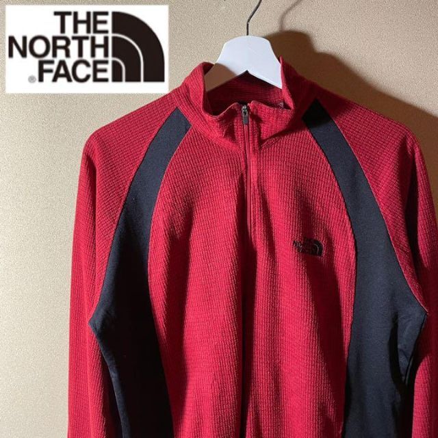 THE NORTH FACE(ザノースフェイス)の希少❗️ノースフェイス　パワーストレッチ　XL ポーラテック　赤、黒 レディースのトップス(その他)の商品写真