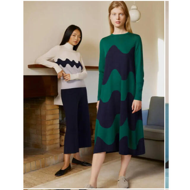 marimekko(マリメッコ)の新品 UNIQLO marimekko 日本未発売 ニットパンツ レディースのパンツ(カジュアルパンツ)の商品写真