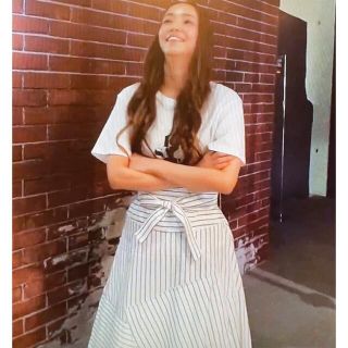 安室奈美恵ちゃん着用★新品未使用タグ付き★ストライプ★スカート★アシンメトリー