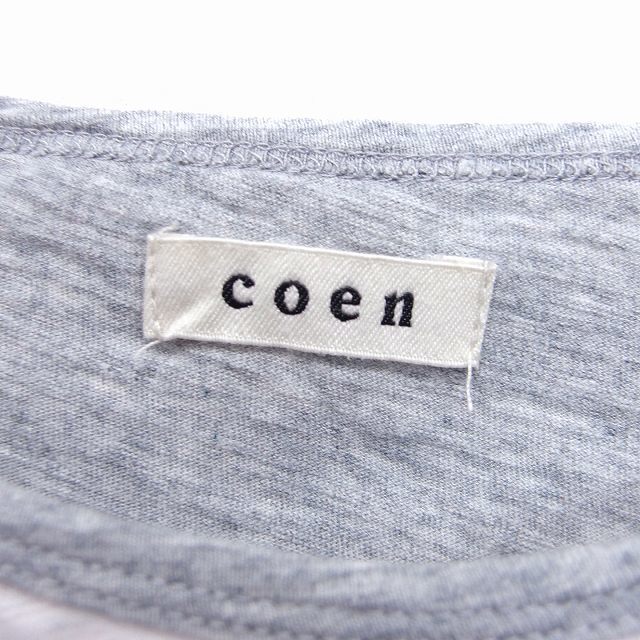 coen(コーエン)のコーエン coen カットソー Tシャツ 切替 丸首 フレンチスリーブ コットン レディースのトップス(その他)の商品写真